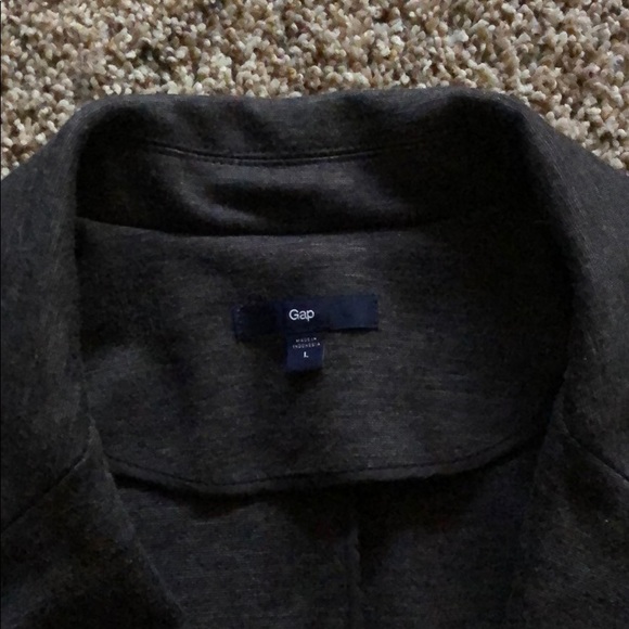 DONATING SOON- Gap charcoal knit blazer - Picture 2 of 4